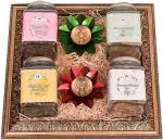 Food Library The Magic of Nature Assorted Natural Rose, Jasmine, Chamomile, Tulsi, Ginger Tea Glass Bottle, 50 G (Combo Of 4)