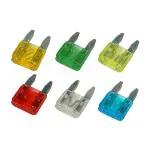 Caromatic Mini Fuse Set Of 5 Pcs Each 5A - 10A - 15A - 20A - 25A - 30A Fuses 30 Pcs Set Mix 11Mm - 17Mm(Automotive Mini Fuse Set)