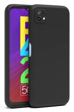 U&E Black Silicone Back Cover For Samsung F42 5G