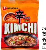 Nongshim Kimchi Ramyun Korean Style Instant Vegetarian Noodles, 120 G (Pack Of 2)