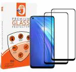 MAXBOOST Oppo A53 Tempered Glass Screen Protector + Camera Lens Protector (3D Camera), 9H Hardness Tempered Glass, HD Clear Scratch Resistant Glass Screen Protector (Pack of 2)