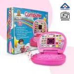TOYZTITAN Educational Laptop Computer for Kids Girls - Learning Alphabet and Numbers with LED Display and Music - 16 x 14 cms - Colour As per Stock (Mini Laptop)