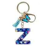 CRAFTSTUDIO Resin Alphabet Initial Z letter keychain for Boys & Girls