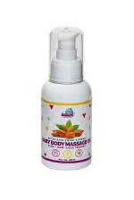 Adore Extra Rich Organic Sweet Almond Baby Body Massage Oil - Pure - Raw- Cold Pressed - Processed from Premium Californian Almonds- 100% Skin Safe (100 ml)