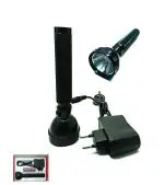 KADIO High Power Long Life Flashlight - Rechargeable LED Torch | Emergency Light | JY Super JY-8970 (Black : Rechargeable)