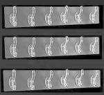 ZURU BUNCH Wall Mount with 6 Hooks, Adhesive Wall Hook for Hanging Coat Hat Towel Purse Robes Mudroom Bathroom Entryway, Coat Hooks