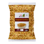 90's MILL Bhavnagar Classic Makhania Farsan | Makhania Gathiya Gathia Farsaan Namkeen Snack | Healthy Namken farshan namkeen Savoury Snack Chai Coffee Tea Party Namkin Snack-300g*1Pack