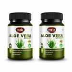Osnia Pure Ayurvedic Herbal Aloe Vera 60 Capsules Supplement, 500 mg - Pack of 2