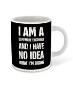 Whats Your Kick Engineering Theme I m Software Engineer Design Printed white Ceramic Coffee and Tea Mug 325 ML