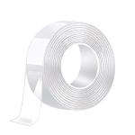Samvardhan Multipurpose Traceless Adhesive Double Side Tape For Walls, Nano Double Sided Tape (3 Meter) Strong Sticky Strips Clear Tape