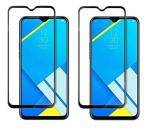 Vizio Realme Realme C12 Transparent Tempered Glass Touch Sensitive and Scratch Resistant Screen Guard with Wet and Dry Wipes (Pack of 2)