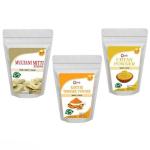 OEHB Natural Kasturi Termeric, Ubtan Powder and Mitti Powder 150g(Each-50g)