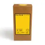 Paper Pipe - 8mm White Paper Straw for Milkshake (Pack of 100, 8mm Wide Paper Straws & 7.75in Long) - Eco-friendly, Biodegradable, Sustainable & Disposable Straws for Milkshakes and Smoothies