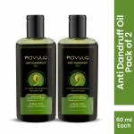 Leeford Navyug Anti-Dandruff Oil Pack of 2-60ml Each| Natural Relief from itching and flaking with 9 nourishing Oils for Scalp & Hair Health |dandruff-free Hair oil for kids, men and women