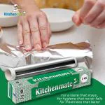 Kitchenmate 1 kg Aluminium Foil for Food Packing, Wrapping, Baking, Storing and Serving, Keeps Food Safe & Flavourful, Microwace Safe Foil Paper for Food Wrap Non Toxic-(Pack of 1)