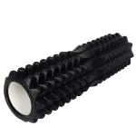 STRAUSS ST-1444 KK3744_SF Grid Foam Roller for Muscles Physical Therapy, 45 cm (Black)