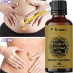 KURAIY 100% Safe Essential Oils Natural Ginger Oil Massage Oil Lymphatic Drainage Therapy Anti Aging Plant Essential Oil Beauty Health