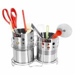 SLIMSHINE Stainless Steel Spoon Stand 8.5 x 6.5 x 4 inch