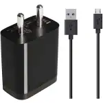 Yleef Fast Charger Mi Xiaomi Redmi 6A/ 7A/Note 5 Pro/6 Pro/Redmi 5,Redmi 4,Note 5,Redmi 7,Redmi 6 Compatible Like Standard Travel Adapter with Fast Charging Data Cable Combo 5 V 2.4 Amp [Black]