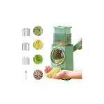 Showpin 4 in 1 Multi-Function Manual Roller Vegetable Slicer/Potato Lemon Radish Grater Tool for Kitchen