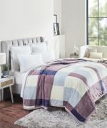 TRIDENT Oxford 100% Polyester Single Bed Everyday Flannel Blanket