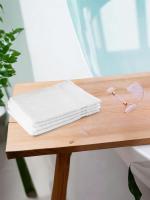 REGENCY EXPORTS PVT.LTD Quattro Hand Towel 100% Cotton 400 GSM Set of 4 White