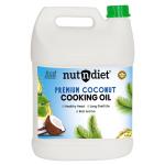 nutndiet Premium Edible Coconut Oil For Cooking, CAN 5 Litre