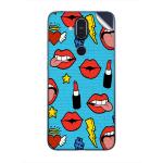 GADGETSWRAP Printed Vinyl Skin Sticker for Nokia 8.1 - lip stick hearts