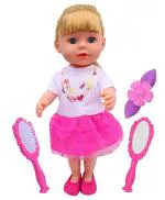 AP KIDS TOYS Play of Beautiful Big Doll with Fancy Dress Clothes and Hair Acessories (Niara Makeup Doll) for Kids Girls