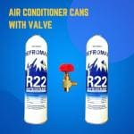 SATYWALI Refrigerant R-22 Can Compatible with All Air Conditioners (R-22 Can+Valve)