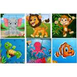The Flyer's Bay Fiddly's Animal and Sea Wood Jigsaw Puzzles for Kids for 3 Years Above Pack of 6