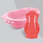 Dash Coco Bath Tub For New Born Baby, Anti Slip With Bath Toddler Seat (Pink) Incomplete