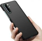 XOVO Back Cover for Honor Huawei P30 Pro (Black, Dual Protection, Silicon, Pack of 1)