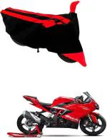 RONISH Two Wheeler Cover for TVS (Apache RR 310, Black, Red)