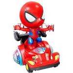 KTRS ENTERPRISE Dancing Spiderman Robot Toys, Spin Robot Interactive Toy Car with Colorful Flashing Lights & Music, Great Christmas Birthday Gifts for 3 4 5 6 7 Year Old Boys Girls