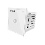IFITech 16A Smart Touch Switch 1 Gang Wi-Fi Connected Work with Alexa, Google Home, APP Control - White
