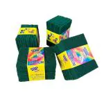 STEEL KING Green Scouring Pad Scrubber For Cleaning | Kitchen and Home Cleaning Sponges | 30 Psc | 9*12*11 cm