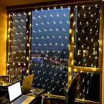 Glowserie Led Net Lights Outdoor Waterproof Mesh Fairy String Light Christmas Garland Garden Decoration 3M*3M 300 led