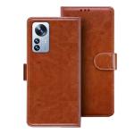 HANIRY Flip Cover for Redmi 12 Pro flip cover | Redmi 2201122G flip cover | Xiaomi 12 Pro 5G | Brown