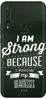 aadia Huawei Honor 9x Matte Vinyl Quotes Printed Mobile Skin Sticker with Scratch Resistant Lamination