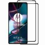 eZell Motorola edge 30 pro 5G FULL TEMPERED GLASS 11D By eZell (2 Packs), Ultra clear, Zero Bubbles, Sensitive touch,9H Hardness, Anti-Scratch, Anti oil Stains & Full Glue Tempered Mobile Screen protector