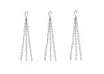 Divine Tree Heavy Duty Black Sturdy Metal Chain With Hook For Hanging Basket, Bird Feeders, Outdoor Indoor Planters And Other Flower Pots - Hanging Planter Holder (Pack 3)