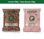 Goshudh Kala Namak 250g & Laung 100gm Combo Pack 350g