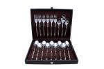 Shapes Silver Stainless Steel Dinner Spoon, Dinner Fork And Tea Spoon (Set Of 18)