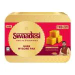 Swaadesi By UNIBIC Ghee Mysore Pak Tin Pack, 100% Pure Ghee, 280 gram