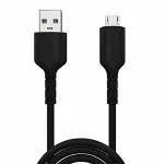 Portronics POR-654 Connect Core 1M Micro USB Cable with Charge and Sync Function (Black)