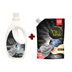 Soft & Fresh Vanilla Dreams[ Bottle+Pouch](850ml+900ml)Fabric Conditioner Softener Combo Pack 1750ml