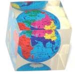Kebica Stationery Blue Acrylic Paperweight Globe