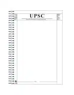 Amblitz UPSC Mains Answer Writing Booklet| 400 Pages| Pack of 2 |UPSC Mains Sheet| A4 Size| Spiral Notebook |