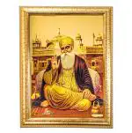 Hawai Gold Plated Guru Nanak Photo Frame for Worship Use 36x26cm SFDI170GldFrm
